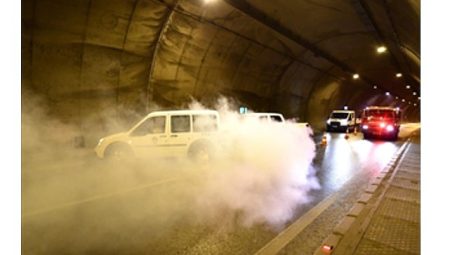 Tünelde nefes kesen tatbikat